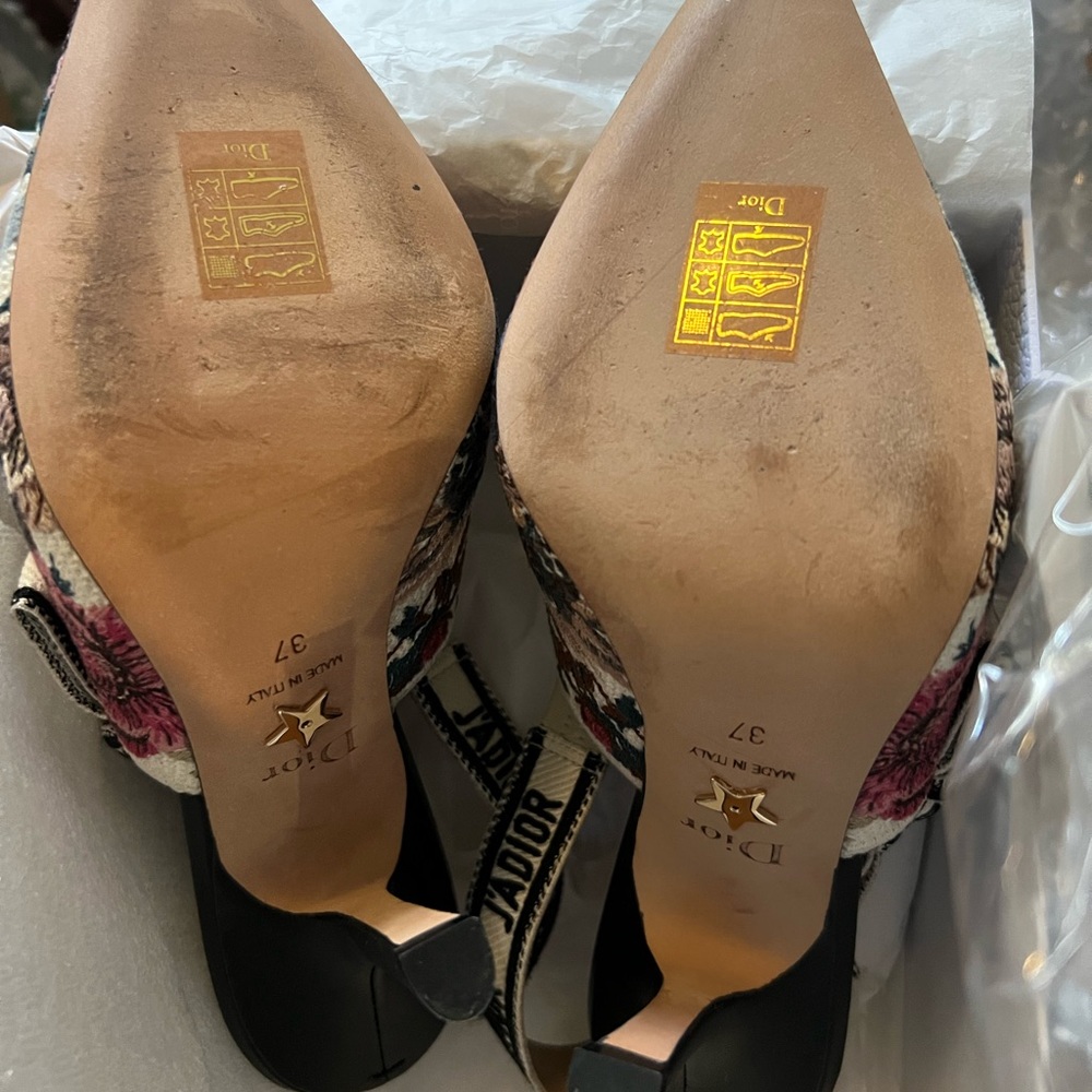 Christian Dior Jardin Dhivee E sling back heels - Picture 4 of 12